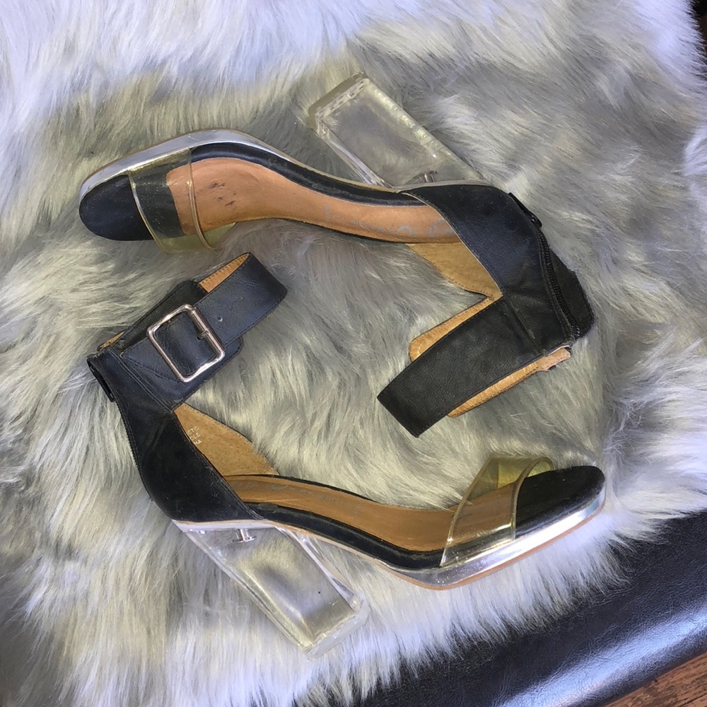 Jeffrey Campbell Soirée Clear Heels, 6.5